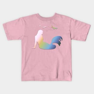 relaxing mermaid Kids T-Shirt